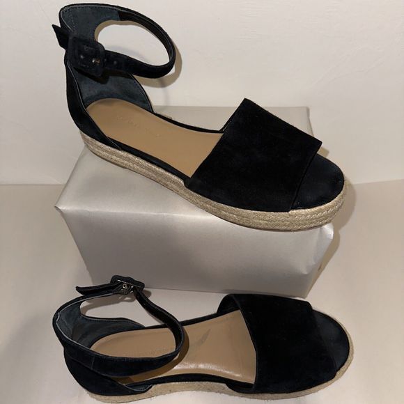 banana republic PEEP-TOE FLATFORM ESPADRILLE SANDAL  7.5 - Picture 2 of 7